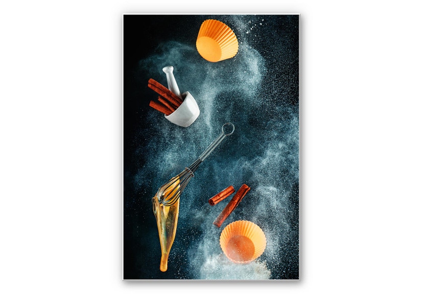 Wandbild Belenko - Kitchen mess: cinnamon cupcake