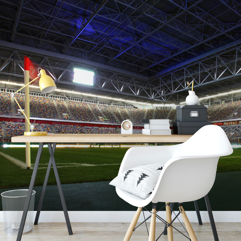 Fototapete - Fortuna Düsseldorf Stadion Eckfahne - 384x260 cm