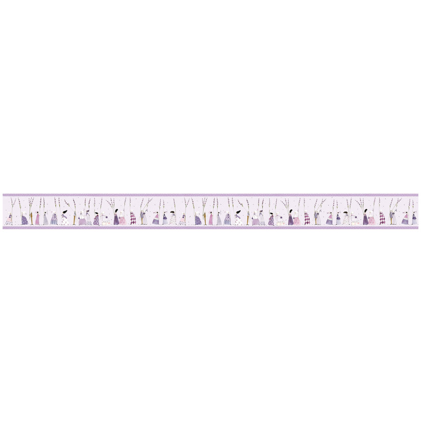Behangrand zelfklevend Leffler - Lavender Ladies