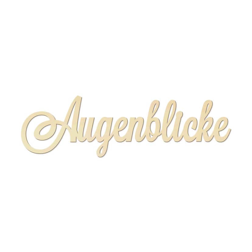 Holzbuchstaben Pappel Augenblicke