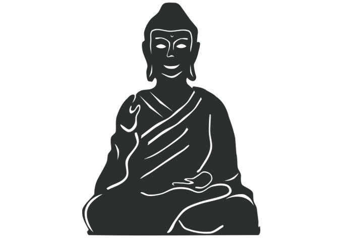 Dekoracja okienna Budda