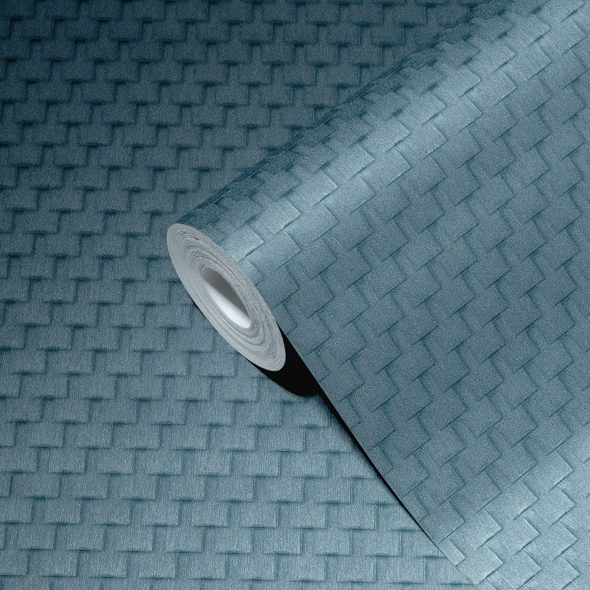Unit tapet i blå og bronze A.S. Creation non-woven tapet med geometrisk mønster