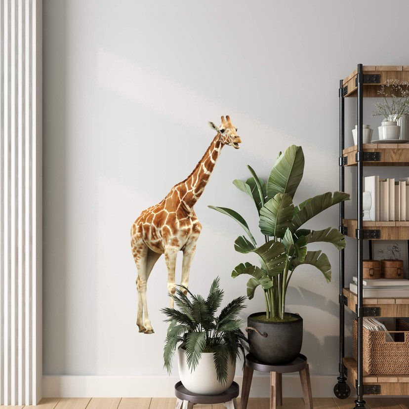 Wallsticker Realistisk giraf