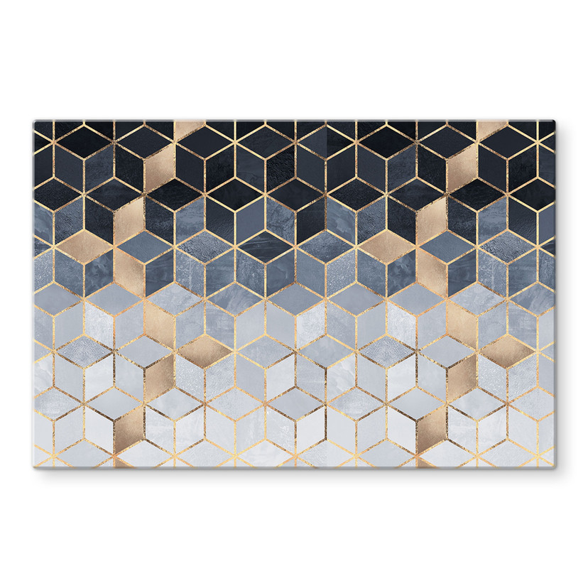 Stænkplade - Frederiksson - Blå geometri