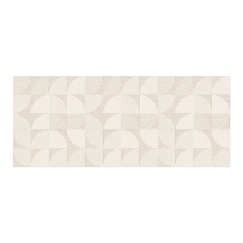 Revêtement pour cuisine autocollant demi-cercles style rétro - Bloomery Decor