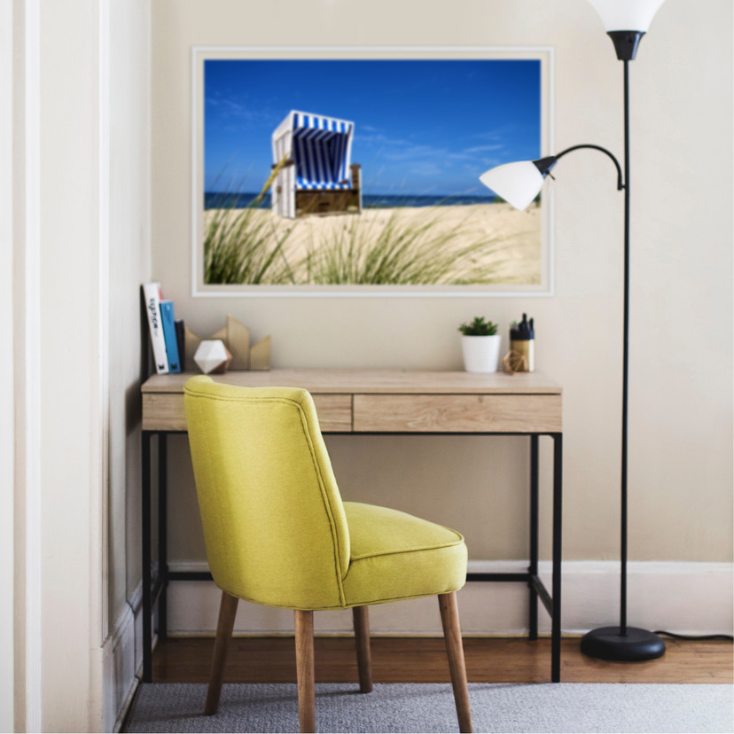 Zelfklevende Poster - Strandstoel