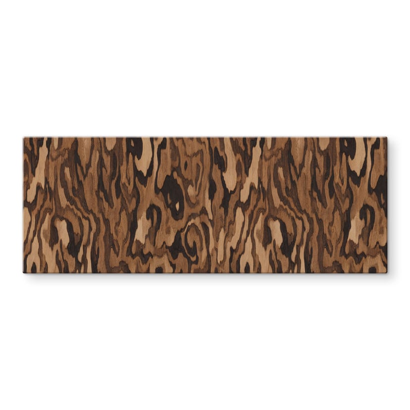 Crédence Ettore Walnut - Veinage de Bois Abstrait - Sir Edward x Grigory Gladarev - Panorama