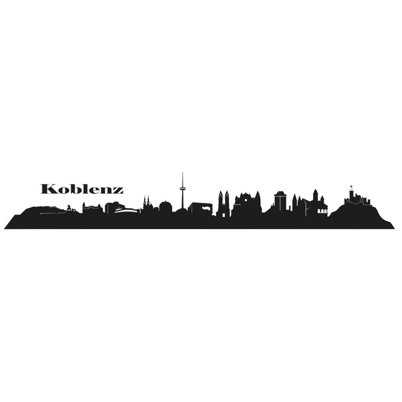 Sticker mural Skyline de Coblence