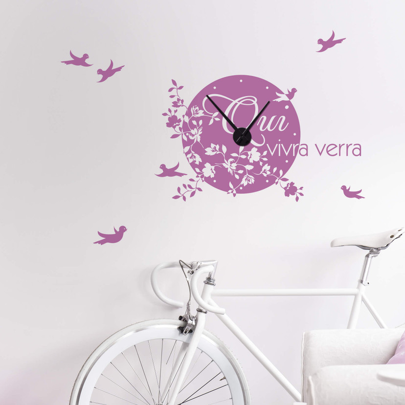 Sticker mural - Horloge qui vivra verra