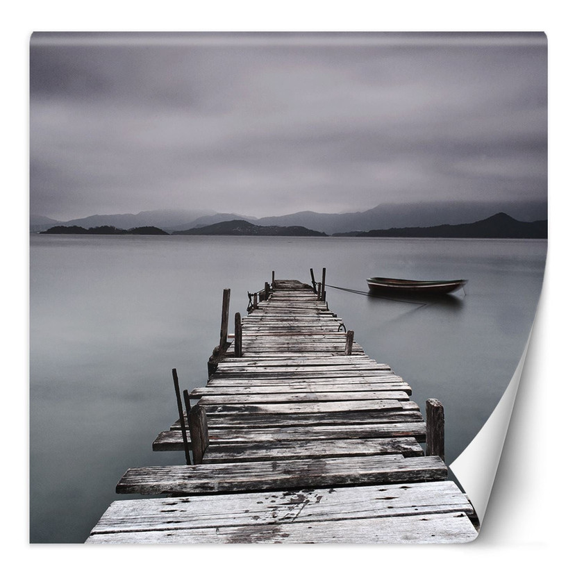 Fototapete, Steg Landschaft See
