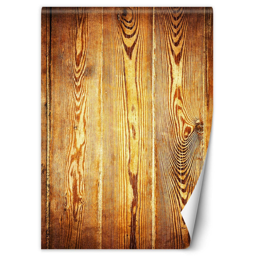 Fototapete, Goldene Bretter Holz