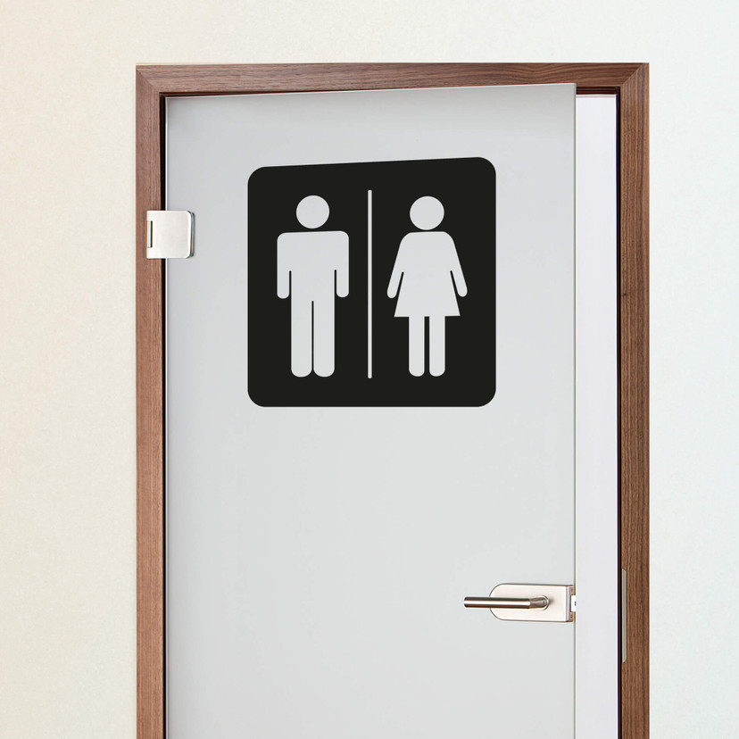 Sticker mural - Personnages pour toilettes 2