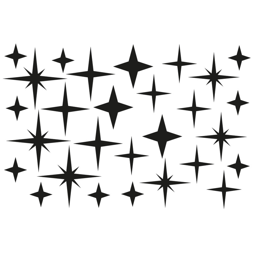 Wallsticker - En Stjerneklar Nat