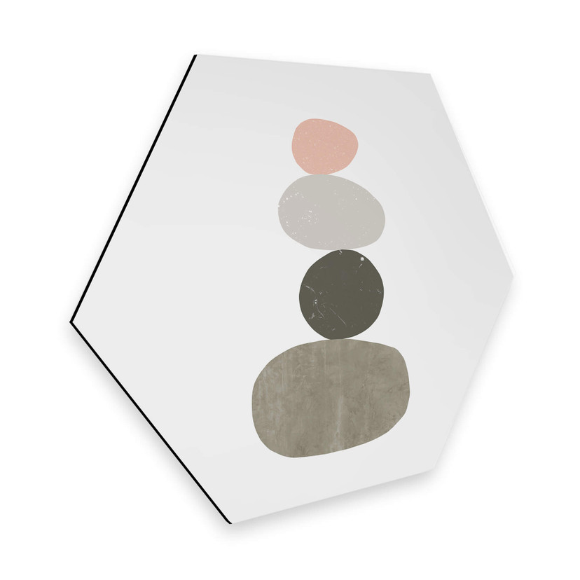 Hexagon - Alu-Dibond Nouveauprints - Sten 1