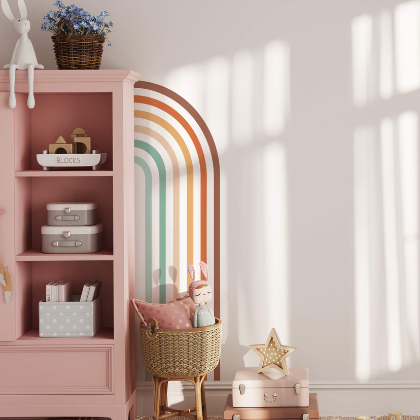 Wallsticker Halve regnbuer