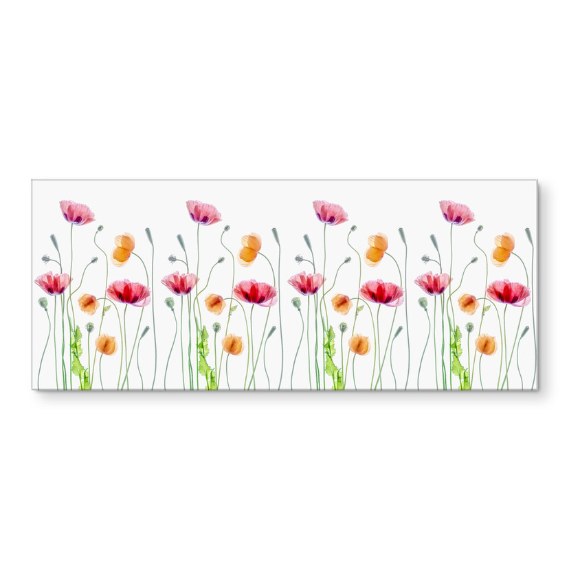 Køkken backsplash Disher - Colourful Poppies