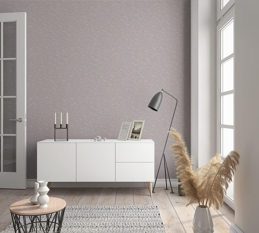 Vliestapete Struktur Modern, Shabby Chic, Designerwelten in Taupe