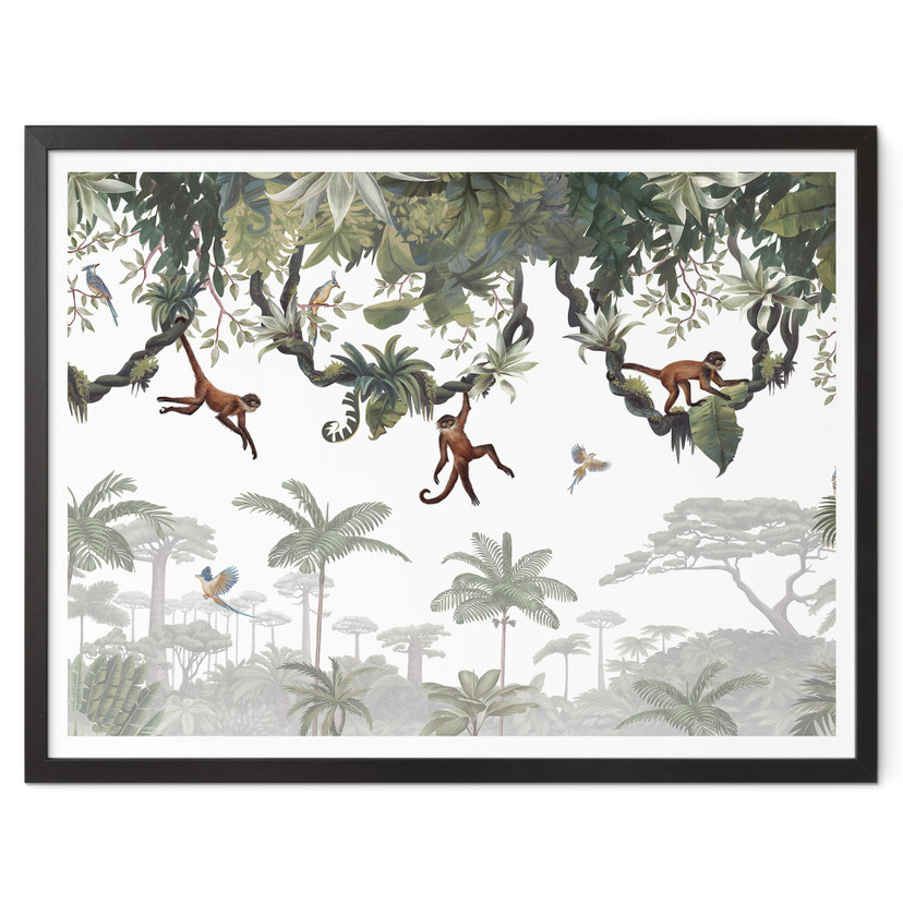 Plakat dla dzieci Kikki Belle - Cheeky monkeys