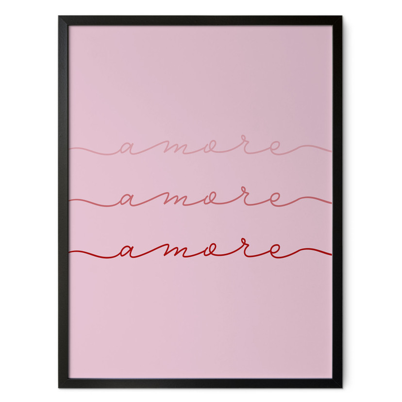 Poster Amore - Un mot d'amour pour le salon