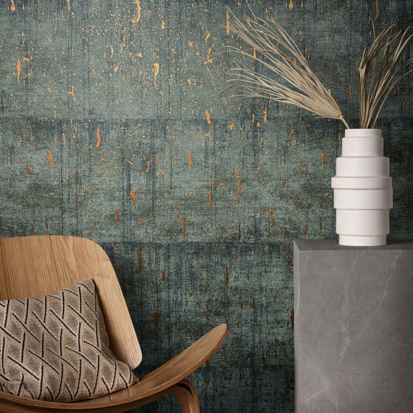 antracit tekstureret non-woven tapet Natural Opulence