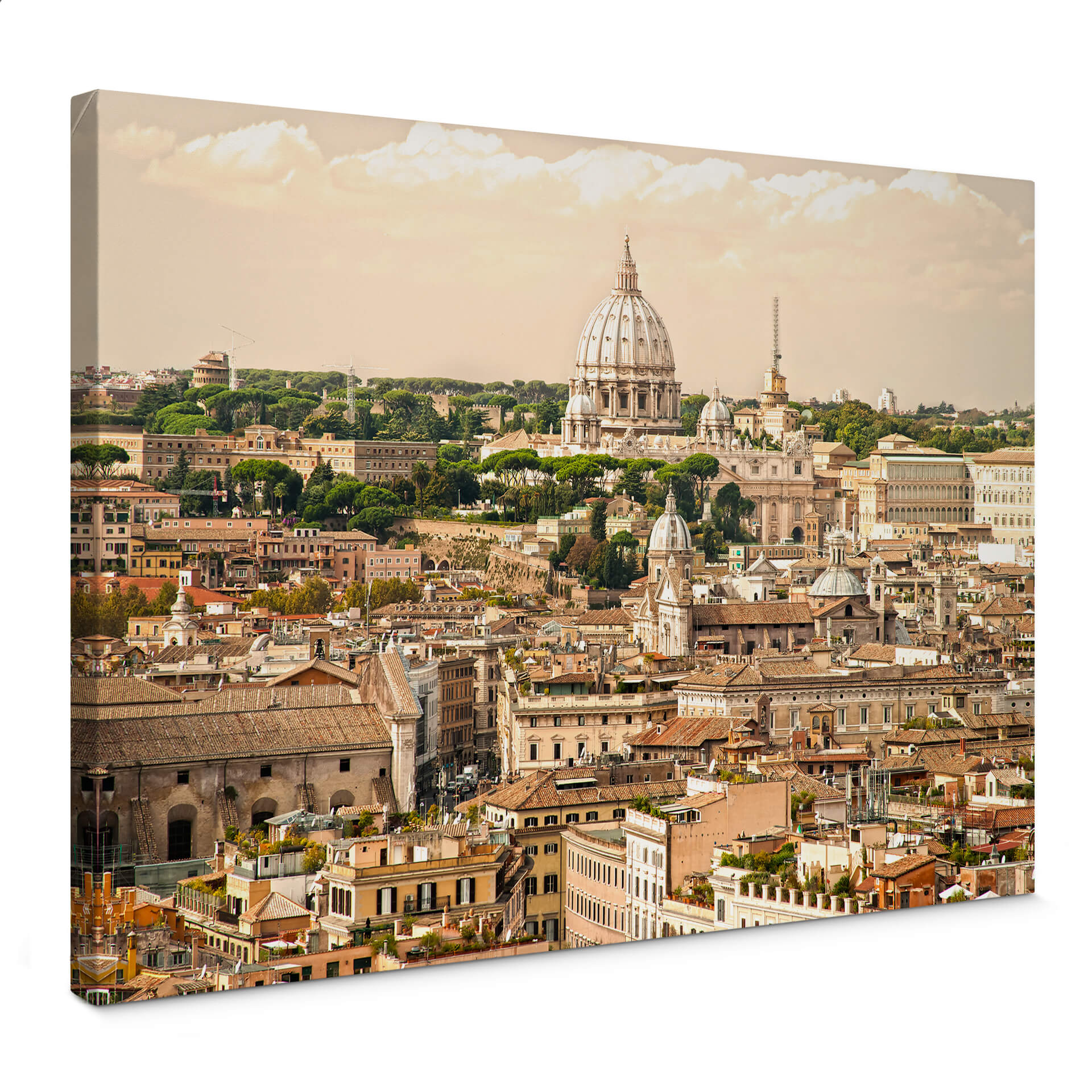 BIG PRINTS FROM ROME アートポスター 額装 Canvas Rome - panorama - 30x20 cm | wall-art.nl