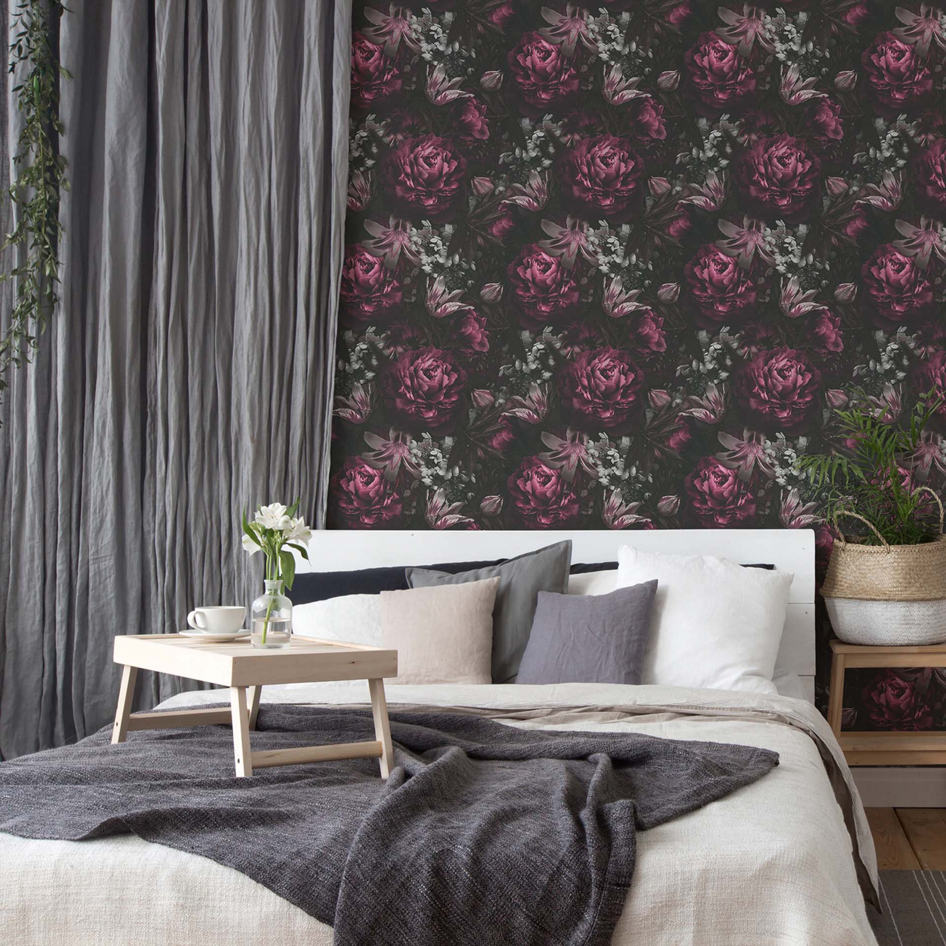 Papier Peint A.S. Creation Atelier 47 – Oriental Violet Lilas, Intissé Brillant 270x500 Cm